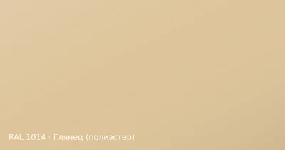 Образец цвета слоновая кость, RAL 1014, покрытие глянец (полиэстер)
