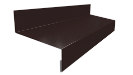 Отлив простой 20х50х20 мм, 8019 серо-коричневый глянцевый