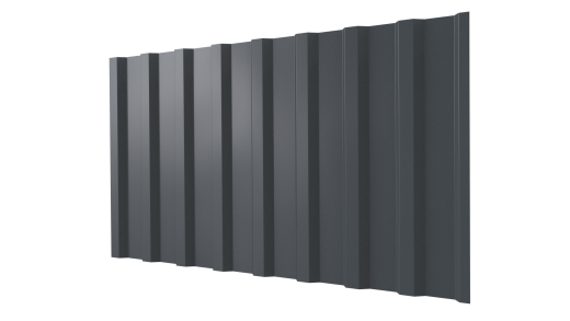 Профнастил С20B 1150/1100x0,45 мм, 7011 железно-серый глянцевый