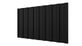 Профнастил С20R 1150/1100x0,5 мм, 9005 черный янтарь стальной бархат
