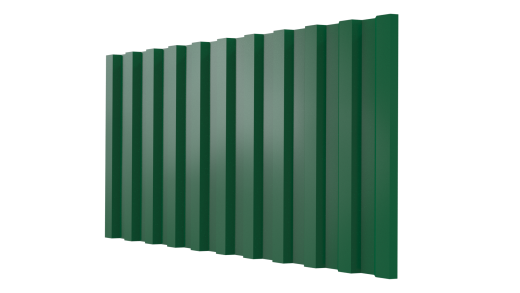 Профнастил С21 1051/1000x0,65 мм, 6029 мятно-зеленый глянцевый