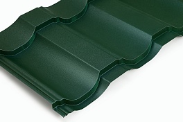 Металлочерепица Геркулес 25 1200/1150x0,5 мм, 6005 зеленый мох стальной бархат