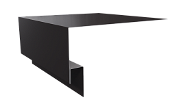 Планка околооконная 200х75х20 мм, 8019 серо-коричневый глянцевый