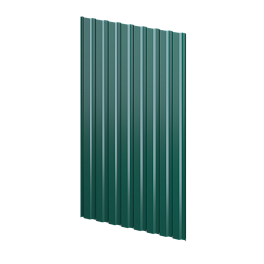 Профнастил С20 1150/1100x0,3 мм, 6005 зеленый мох глянцевый