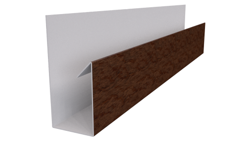 Планка П-образная Блок-хаус 30x30x2000 мм, Античный дуб 3D