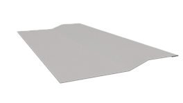 Планка крепёжная фальц 50x17x29 мм, 9003 сигнальный белый глянцевый