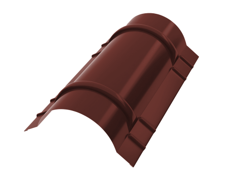 Конёк круглый R110x2000 мм, 3009 оксид красный глянцевый