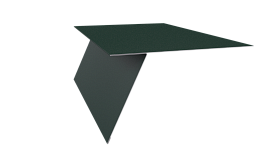 Планка карнизная фальц 130x80 мм, 6005 зеленый мох матовый