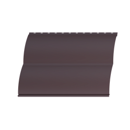 Металлосайдинг Блок хаус 383/355x0,45 мм, 8017 шоколадно-коричневый матовый