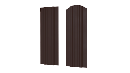 Штакетник Евротрапеция 110x0,4 мм, 8017 шоколадно-коричневый глянцевый