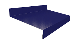 Отлив простой 20х100х20 мм, 5005 сигнальный синий глянцевый