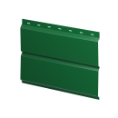 Металлосайдинг Л-брус 264/240x0,4 мм, 6002 лиственно-зеленый глянцевый