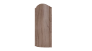 Штакетник Европланка 126x0,45 мм, Орех 3D