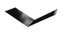 Планка ендовы нижняя 298x298x2000 мм, 9005 черный янтарь глянцевый
