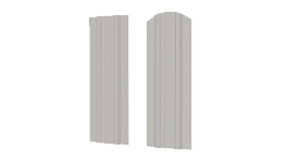 Штакетник Евротрапеция 110x0,4 мм, 9002 светло-серый глянцевый