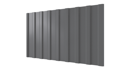 Профнастил С20R 1150/1100x0,5 мм, 7037 пыльно-серый глянцевый