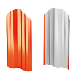 Штакетник М-образный 95x0,45 мм, 2011 насыщенный оранжевый