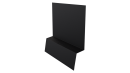 Планка стартовая фальц 135x30x55 мм, 9005 черный янтарь матовый