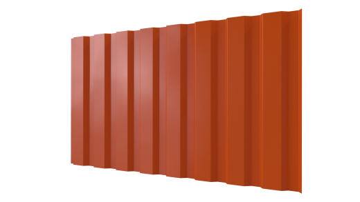 Профнастил С20A 1150/1100x0,5 мм, 2004 оранжевый глянцевый