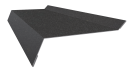 Планка примыкания в штробу 20x60x10 мм, Картэн тёмный