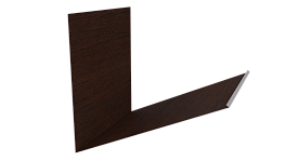 Планка примыкания верхняя к трубе фальц 250x210 мм, Antique wood