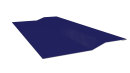 Планка крепёжная фальц 50x17x29 мм, 5002 ультрамариново-синий глянцевый