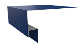 Планка околооконная Блок хаус 200х75х30 мм, 5005 сигнальный синий глянцевый