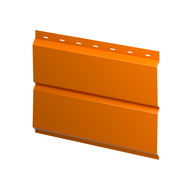 Металлосайдинг Л-брус 264/240x0,5 мм, 2011 насыщенный оранжевый