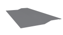 Планка крепёжная фальц 50x17x29 мм, 7040 серое окно глянцевый