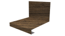 Планка примыкания нижняя к трубе фальц 140x200 мм, Дуб Сантана 3D