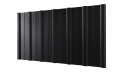 Профнастил НС16 1150/1100x0,45 мм, 9005 черный янтарь глянцевый