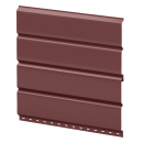 Софит Л-брус перфорированный 264/241x0,5 мм, 8017 шоколадно-коричневый глянцевый