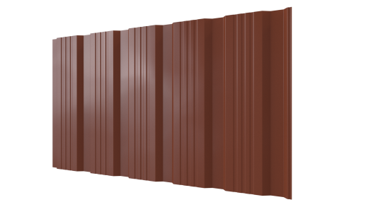 Профнастил К20 1185/1120x0,4 мм, 8004 медно-коричневый глянцевый