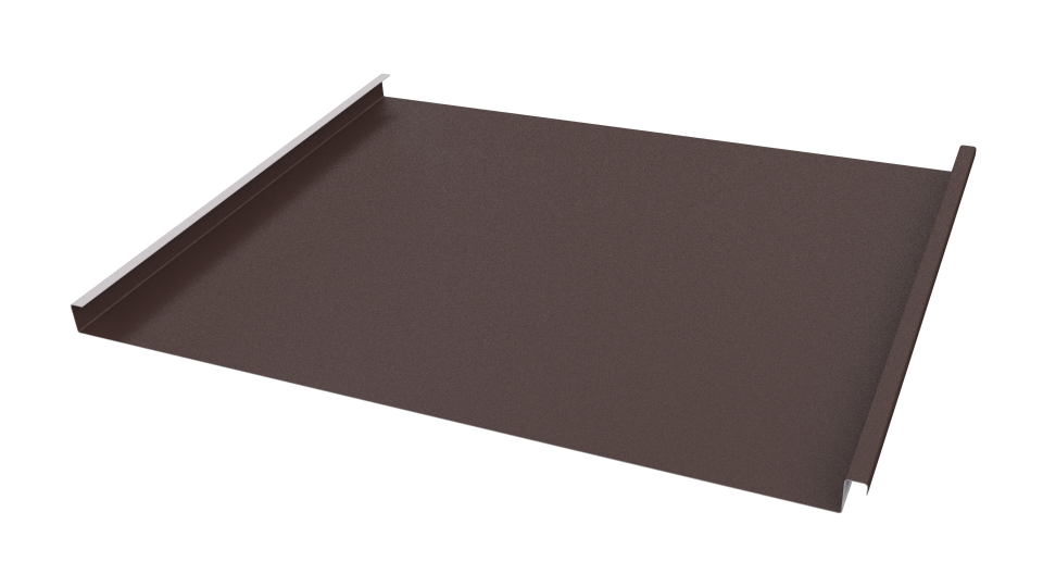 Фальцевая кровля 562/550x0,5 мм, 8017 шоколадно-коричневый матовый