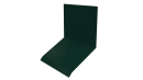 Планка примыкания верхняя к стене фальц 150x130x20 мм, 6005 зеленый мох глянцевый