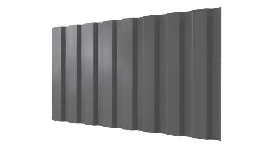 Профнастил С20A 1150/1100x0,4 мм эконом, 7037 пыльно-серый глянцевый