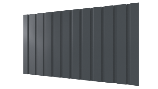 Профнастил С10 1155/1100x0,45 мм, 7011 железно-серый глянцевый