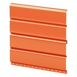 Софит Л-брус перфорированный 264/241x0,5 мм, 2011 насыщенный оранжевый