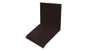 Планка примыкания верхняя к стене фальц 150x130x20 мм, 8017 шоколадно-коричневый глянцевый