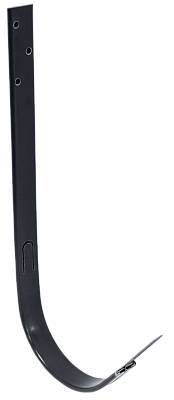 Крюк длинный 125 мм, 7024 графитовый серый