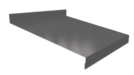 Отлив простой 20х200х20 мм, 7040 серое окно глянцевый