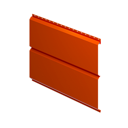 Металлосайдинг Евробрус 359/340x0,45 мм, 2004 оранжевый глянцевый