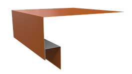 Планка околооконная Блок хаус 200х75х30 мм, 2011 насыщенный оранжевый глянцевый