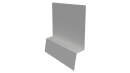 Планка стартовая фальц 135x30x55 мм, 9003 сигнальный белый глянцевый