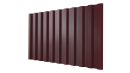 Профнастил С21 1051/1000x0,4 мм, 3005 винно-красный глянцевый