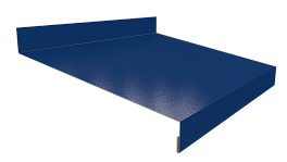 Отлив простой 20х150х20 мм, 5015 небесно-синий глянцевый