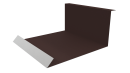 Планка примыкания нижняя 100x200x2000 мм, 8017 шоколадно-коричневый стальной бархат