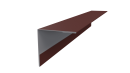 Планка угла наружного 50x50x2000 мм, 3009 оксид красный матовый