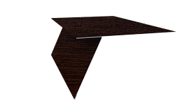 Планка карнизная фальц 130x80 мм, Antique wood