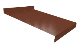 Отлив простой 20х250х20 мм, 8017 шоколадно-коричневый глянцевый